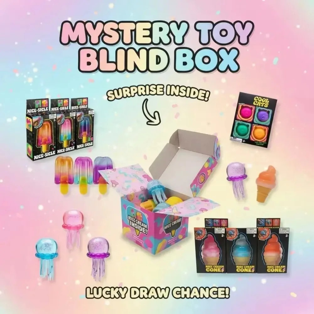 Party Games For Adults And Kids - Caixa Misteriosa Squishy, Conjunto de Brinquedos