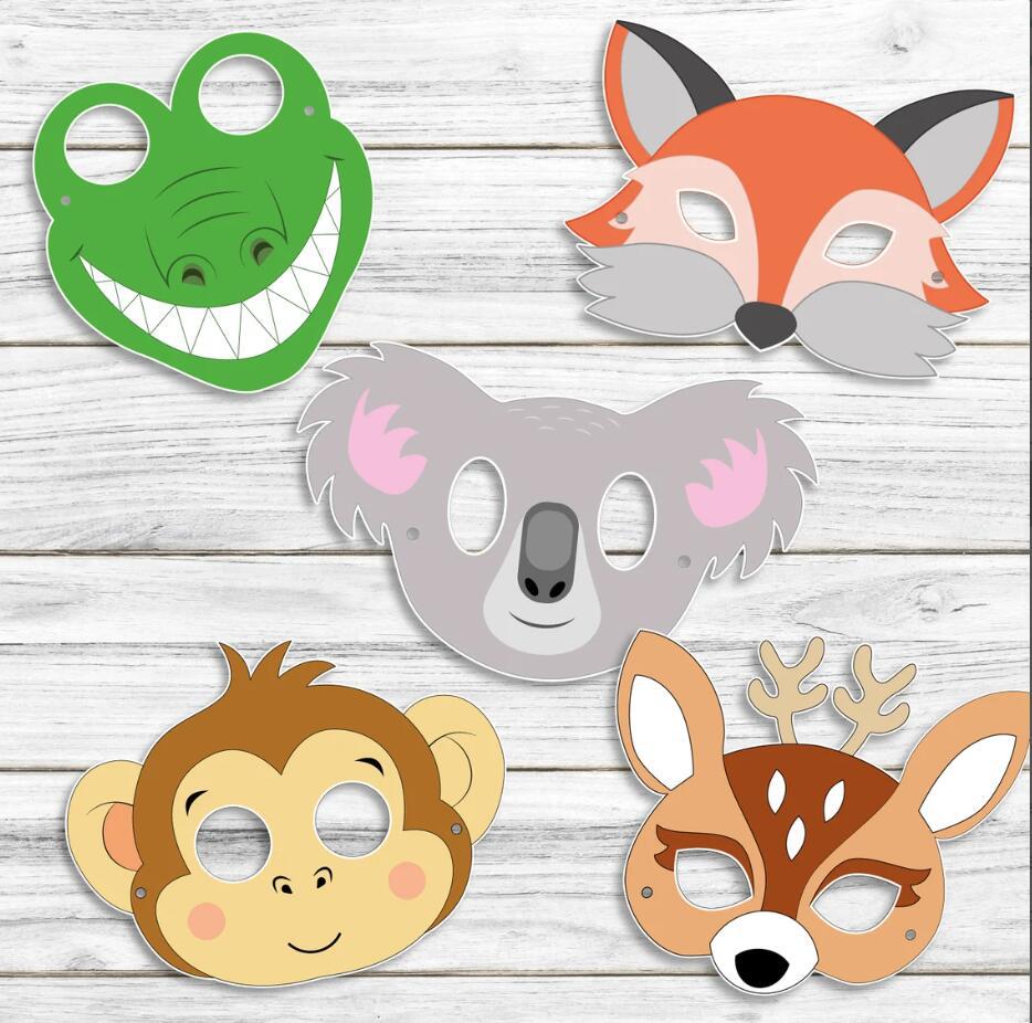 20 Máscaras de Papel de Animai - Zoo Party Games avaliação e preço